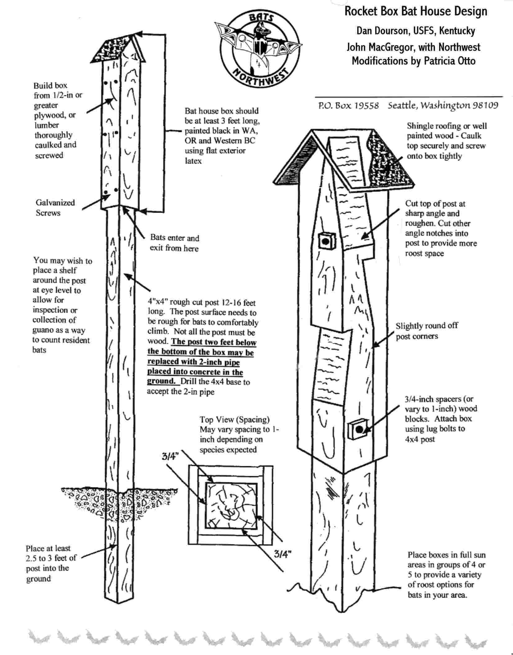 Rocket Box Bat House