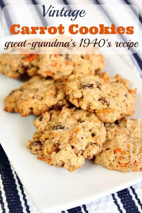 Vintage Carrot Cookies