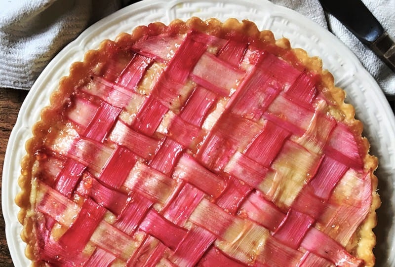 Rhubarb Lattice Tart