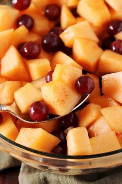 Glazed Cantaloupe Salad