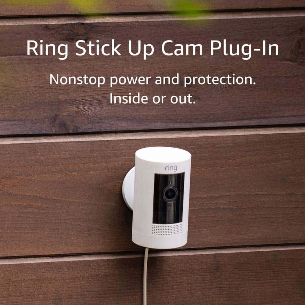 Ring Stick-Up Cam Plug-In HD Security Camera