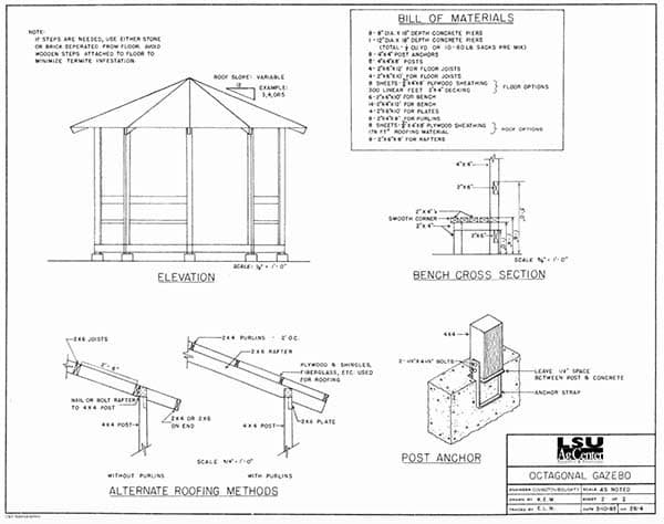 12 Foot Octagonal Gazebo