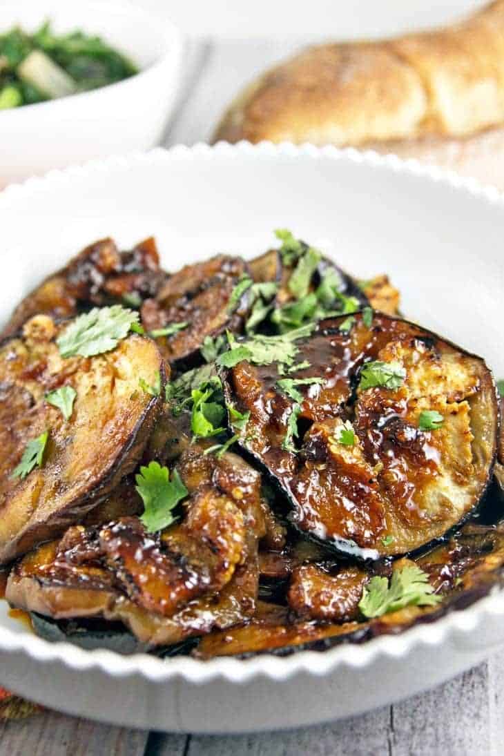 Honey Glazed Moroccan Eggplant