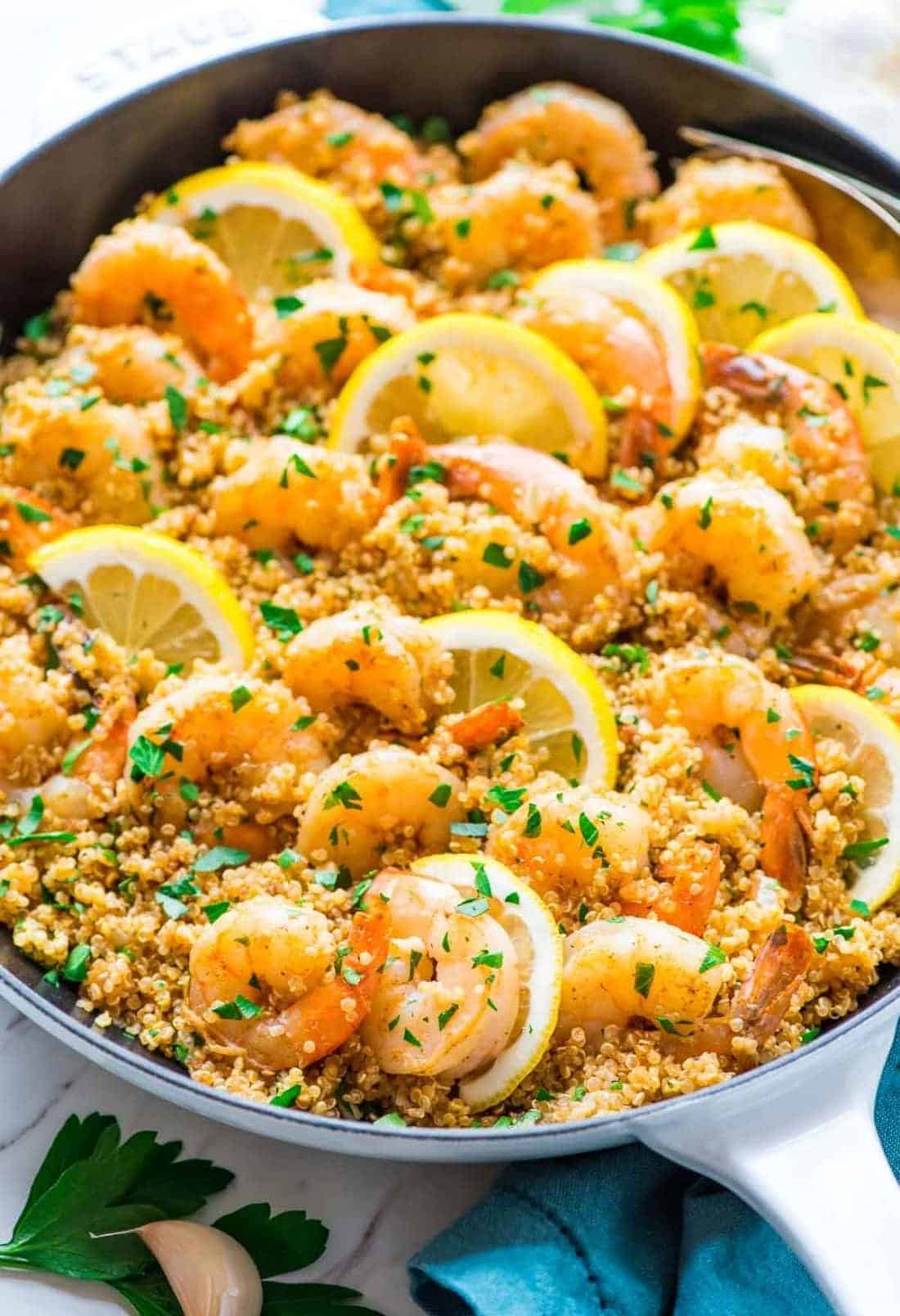 Garlic Shrimp with Quinoa