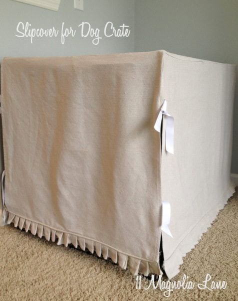 The Slipcover Dog Crate Disguise