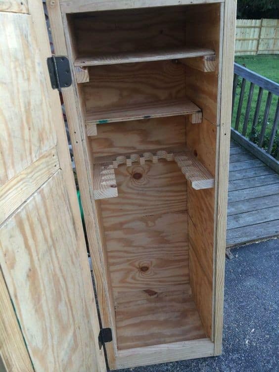 Simple Wooden Gun Cabinet