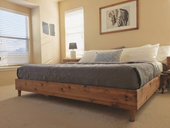 DIY King Size Platform Bed