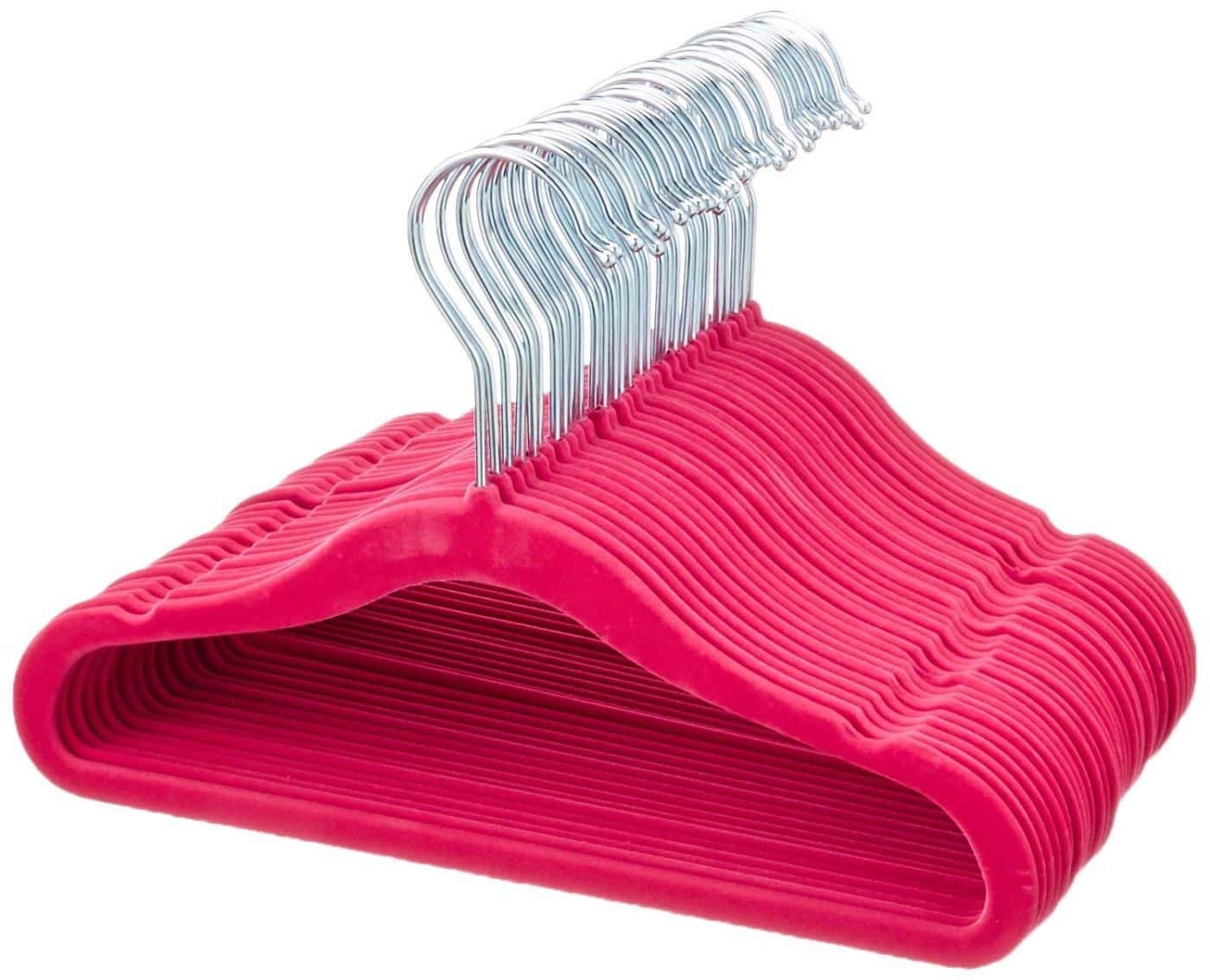 Amazon Basics Kids Velvet Clothes Hangers