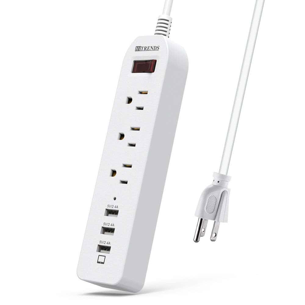 HITRENDS 5-foot Extension Cord Power Strip