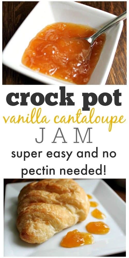 Crock Pot Vanilla Cantaloupe Jam