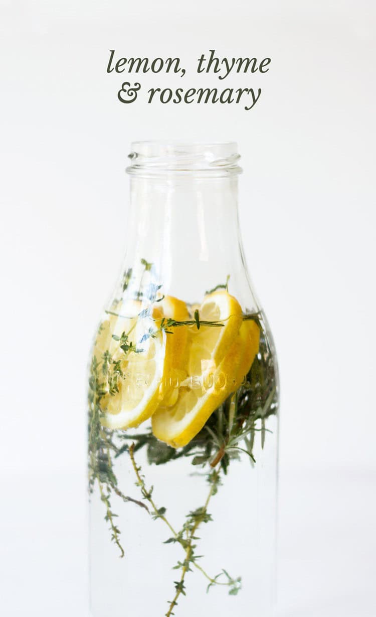 Lemon, Thyme, and Rosemary Infused Water