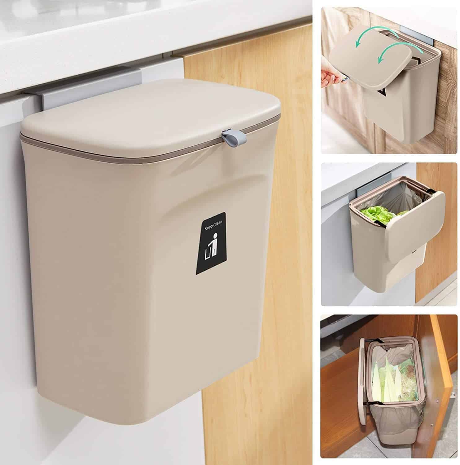 Tiyafuro Under Sink Indoor Kitchen Compost Bin