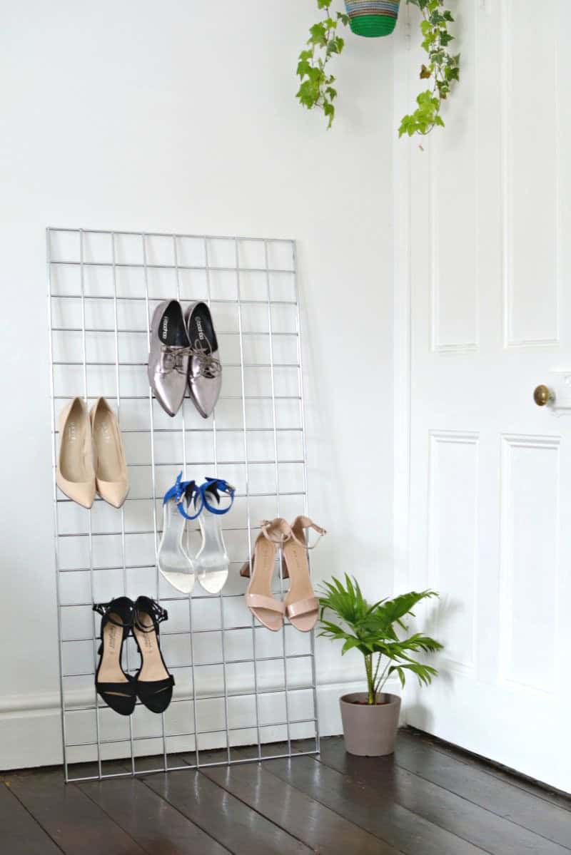 Think of space saving ways to store your shoes