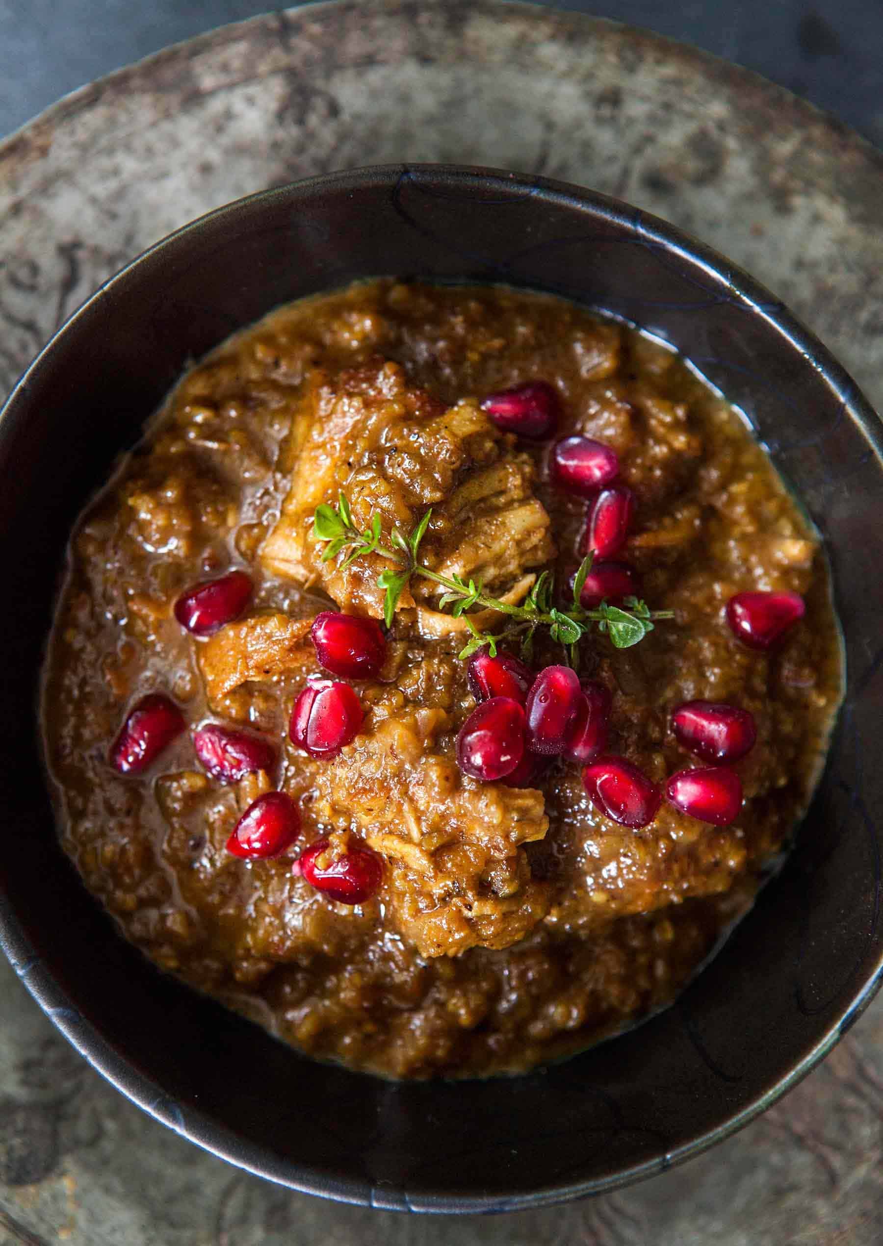 Persian Pomegranate and Walnut Chicken