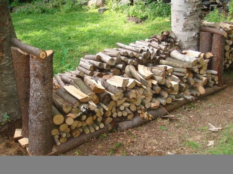 Rustic Firewood Rack