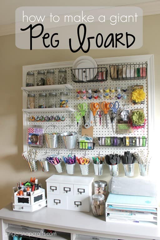 Find creative ways of organizing your workspace