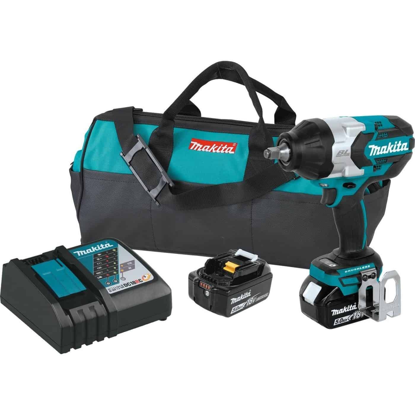 Makita XWT08T 18-Volt Cordless ½-inch Drive Impact Wrench Kit