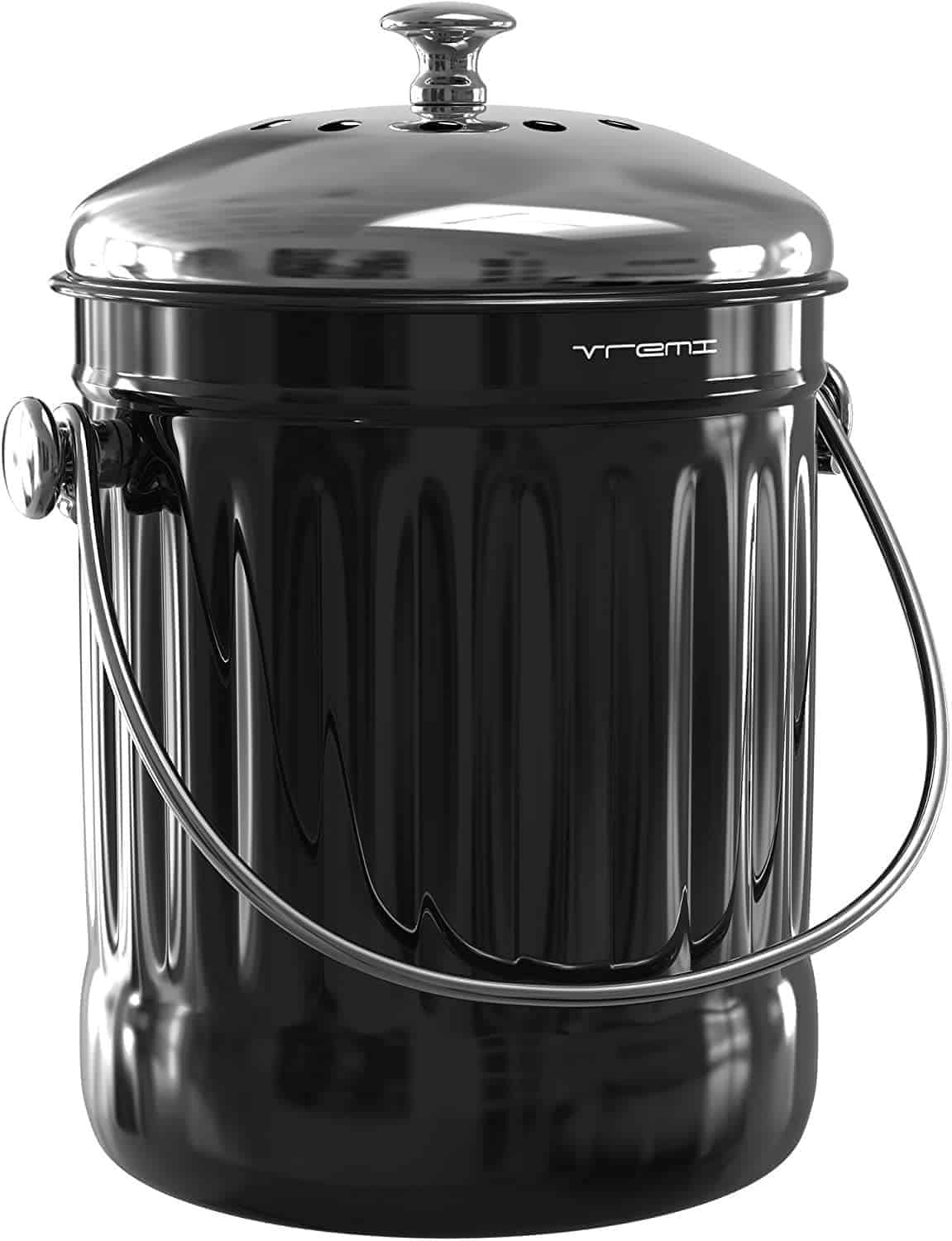 Vremi Kitchen 1.2-Gallon Compost Bin