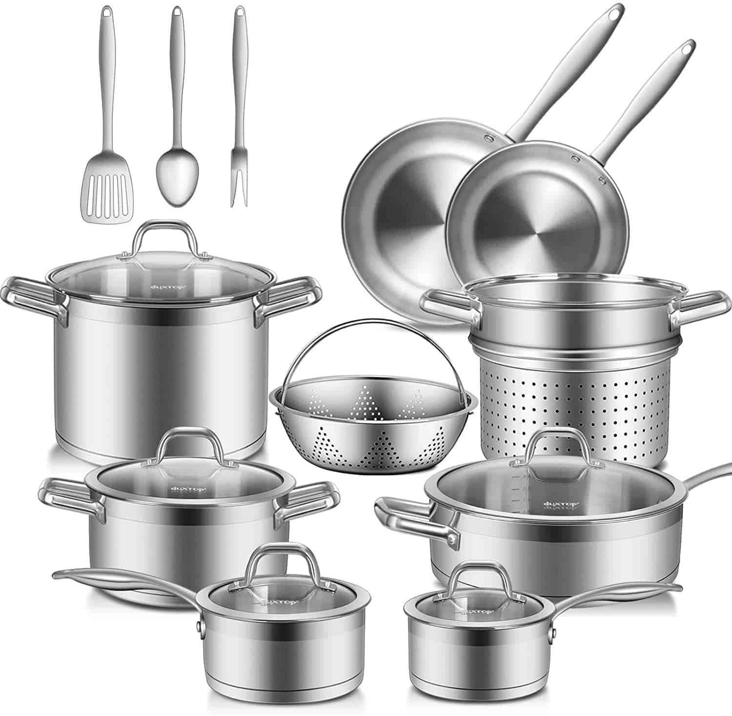 Duxtop Professional 17-Piece Pots and Pans Set