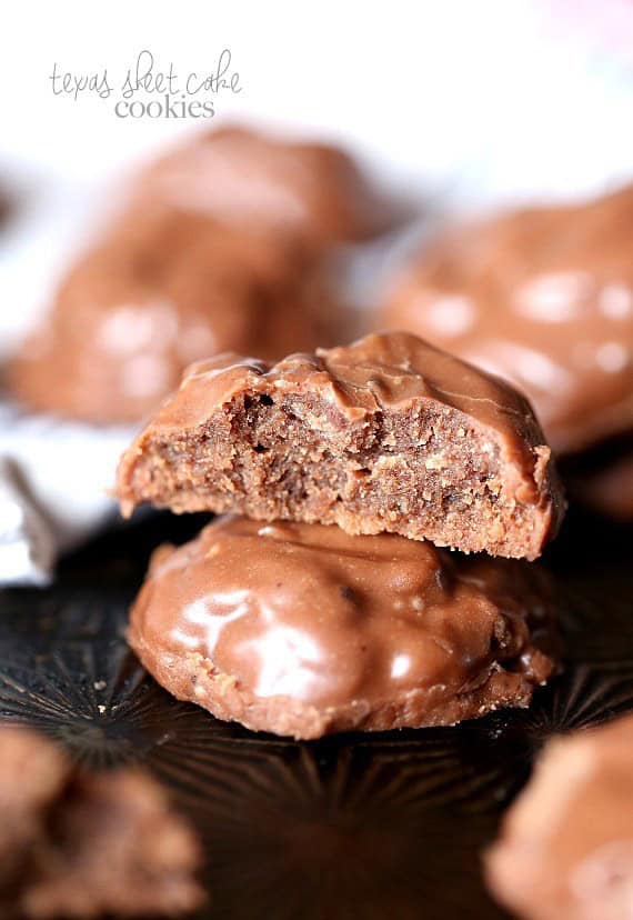 Texas Sheet Cake Cookies