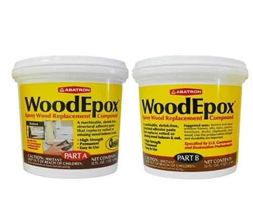 Abatron WoodEpox 2 Quart Kit, Part A & B Epoxy Wood Replacement Compound