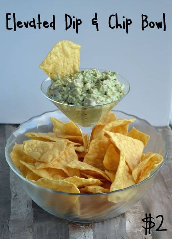 DIY Elevated Dip and Chip Bowl