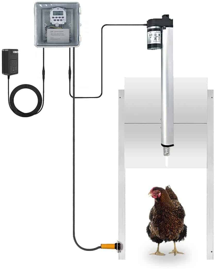 JVR Automatic Chicken Coop Door Opener Kit