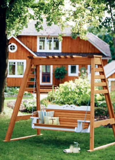 DIY A-Frame Porch Swing