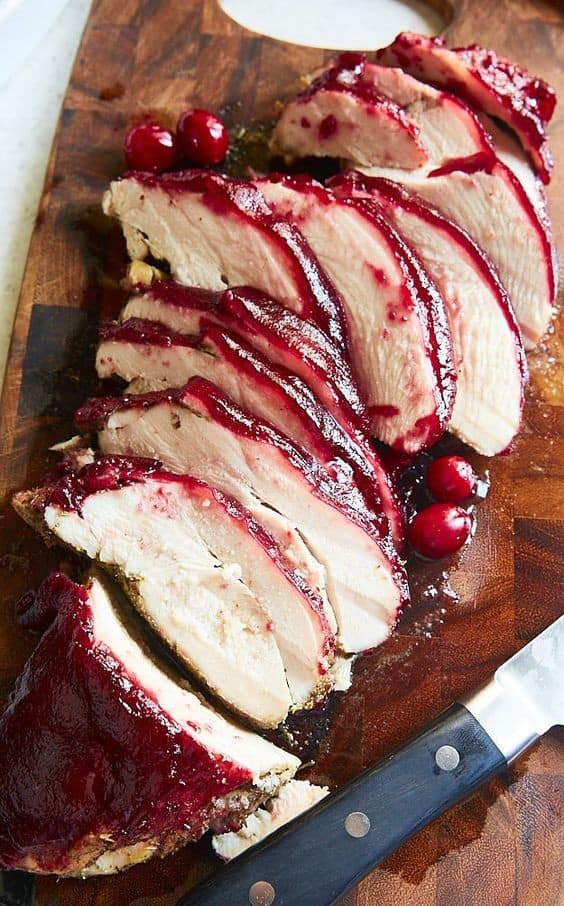 Cranberry Glazed Turkey Breast