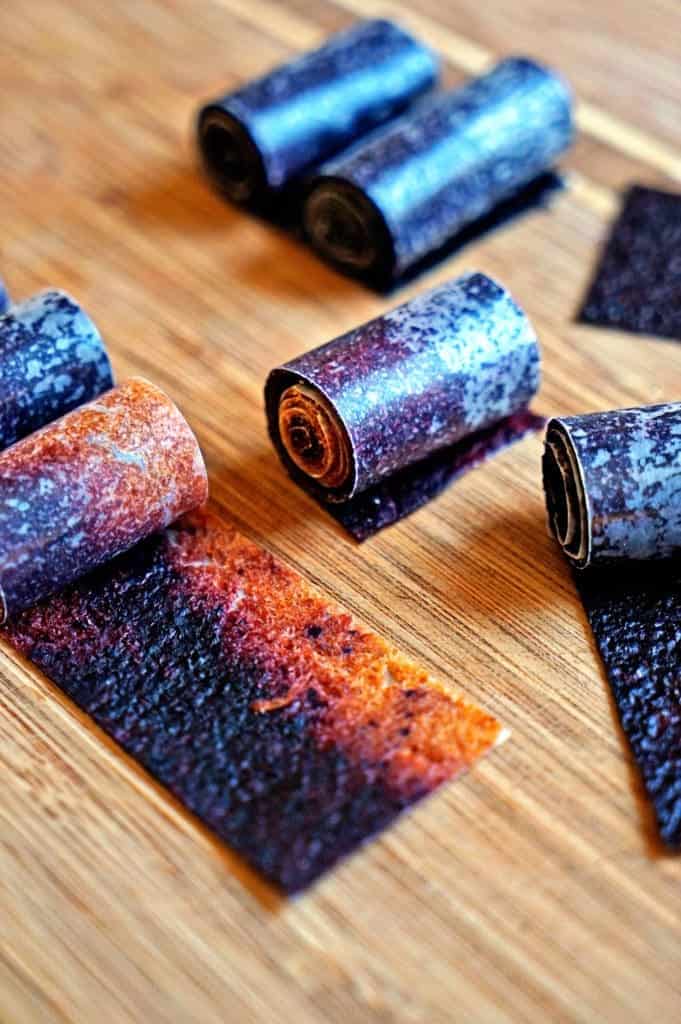 Nectarine Blueberry Fruit Leathers