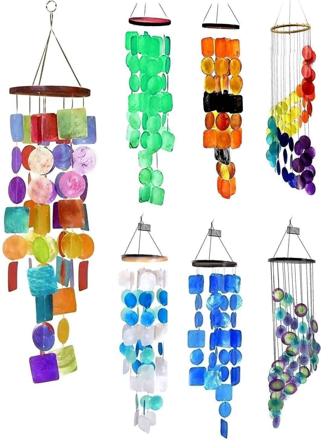 Bellaa 22890 Rainbow Wind Chimes