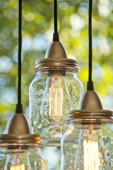 The Industrial Mason Jar Pendant Light