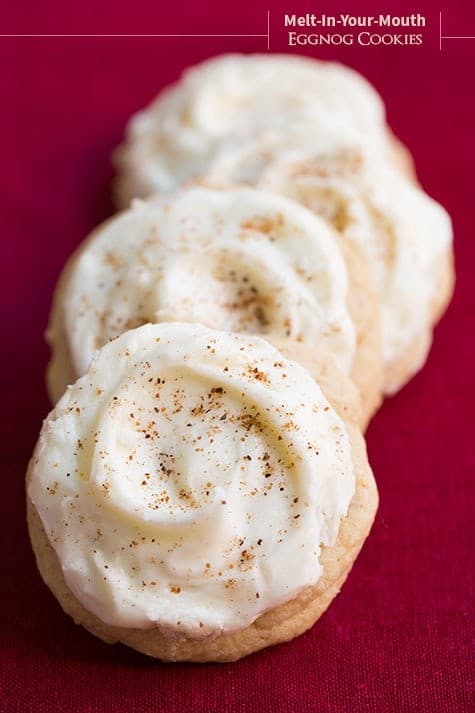 Melt-In-Your-Mouth Eggnog Cookies