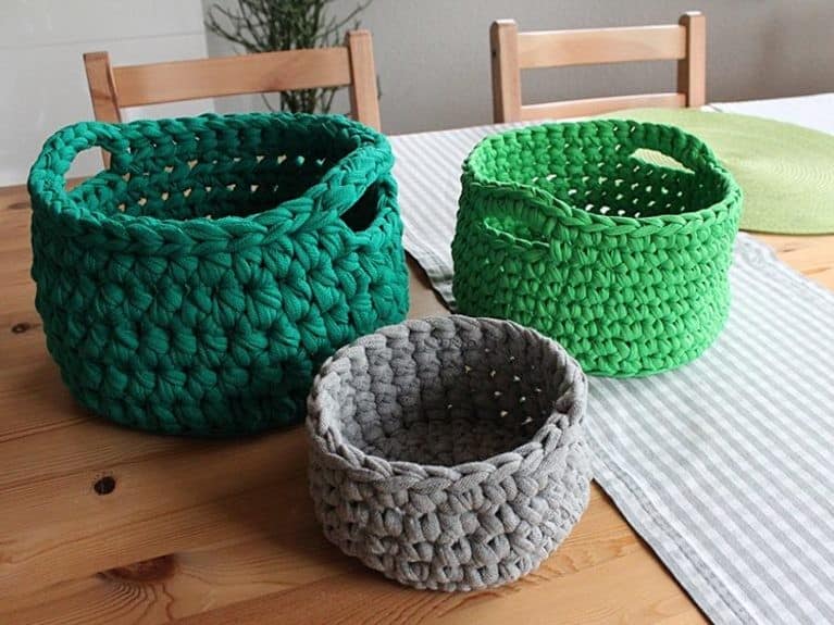 T-shirt Yarn Baskets