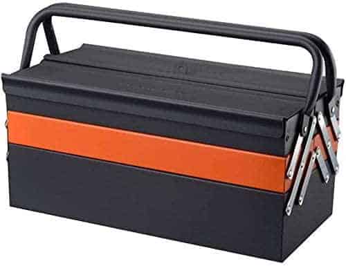 Edward Tools Cantilever Metal Toolbox