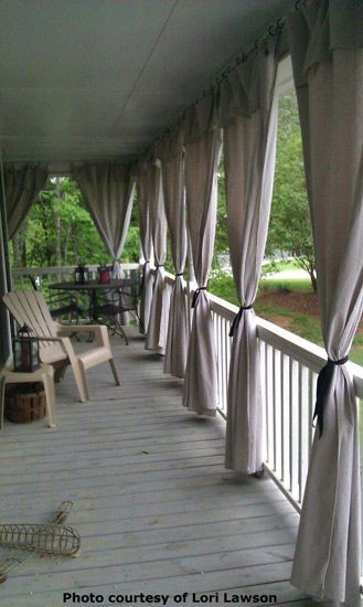 DIY Porch Curtains