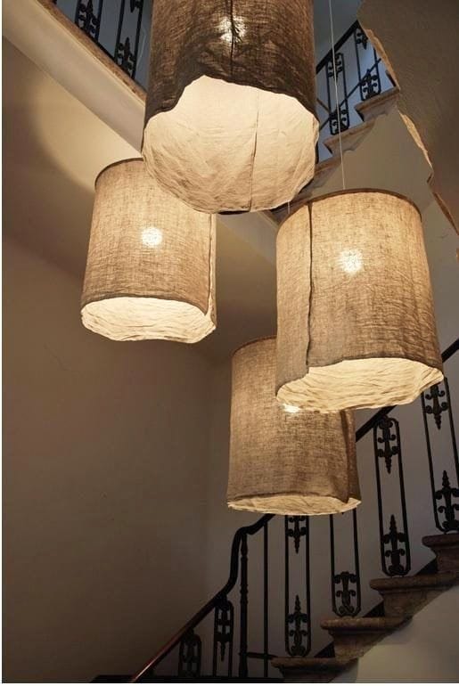 Italian Linen Pendant Lights