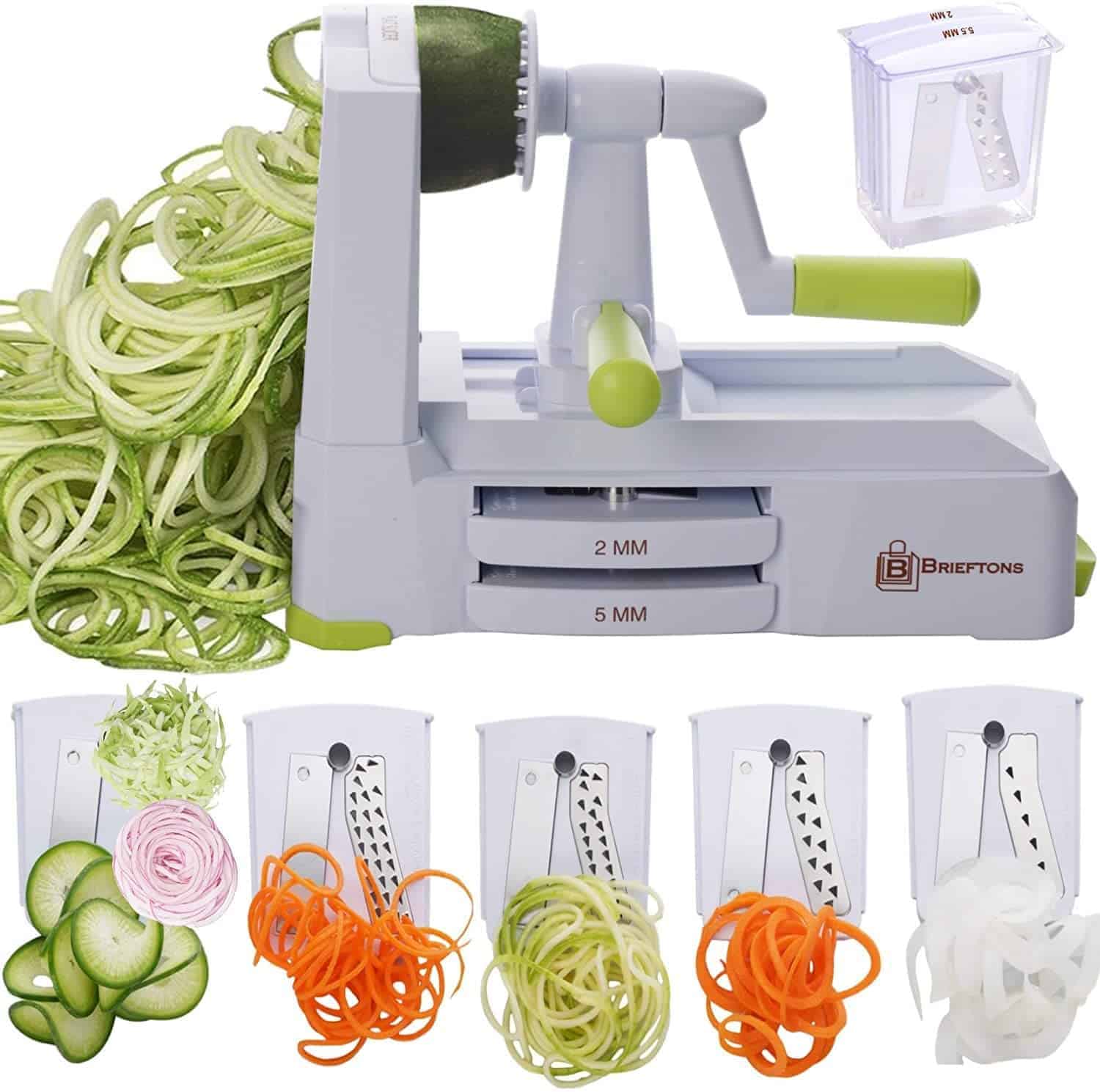 Brieftons 5-Blade Spiralizer