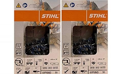 Stihl 3610 005 0055 16-inch Chainsaw Chain 2-pack