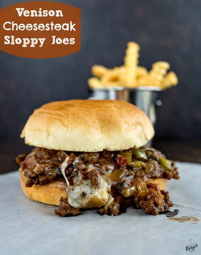 Venison Cheesesteak Sloppy Joes