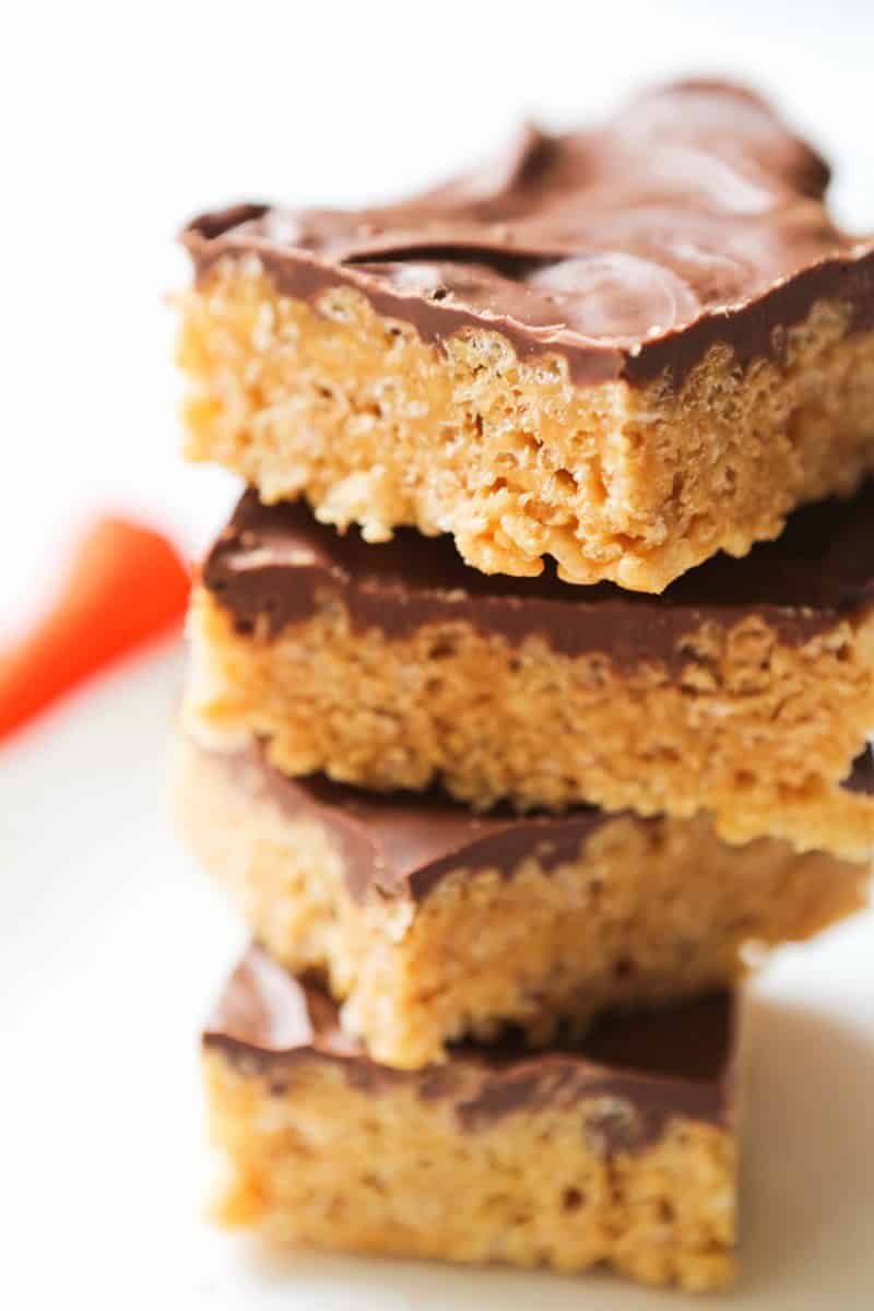 Chocolate Peanut Butter Rice Krispie Treats