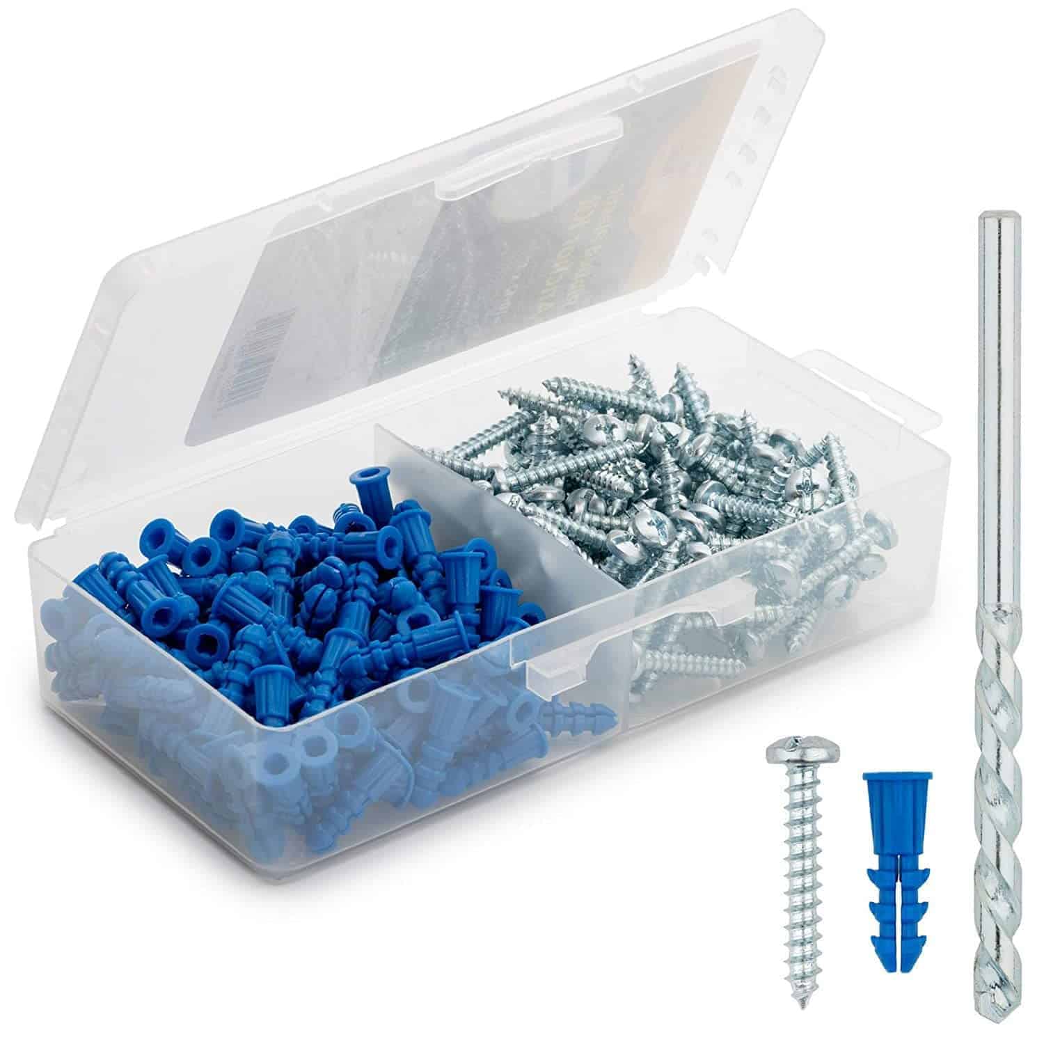 Qualihome Ribbed Plastic Drywall Anchor Kit